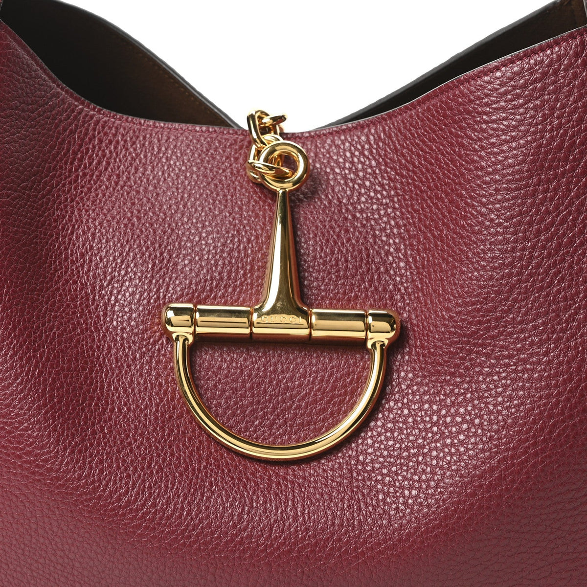 Grained Calfskin Softbit Maxi Shoulder Bag Rosso Ancora Red