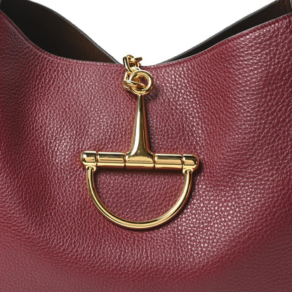 Grained Calfskin Softbit Maxi Shoulder Bag Rosso Ancora Red