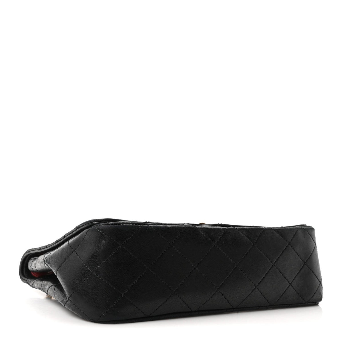 Lambskin Quilted Small Single Flap Black