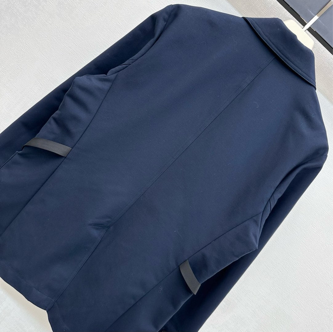 CD 26s Trench Coat Dark Blue Cotton 349778