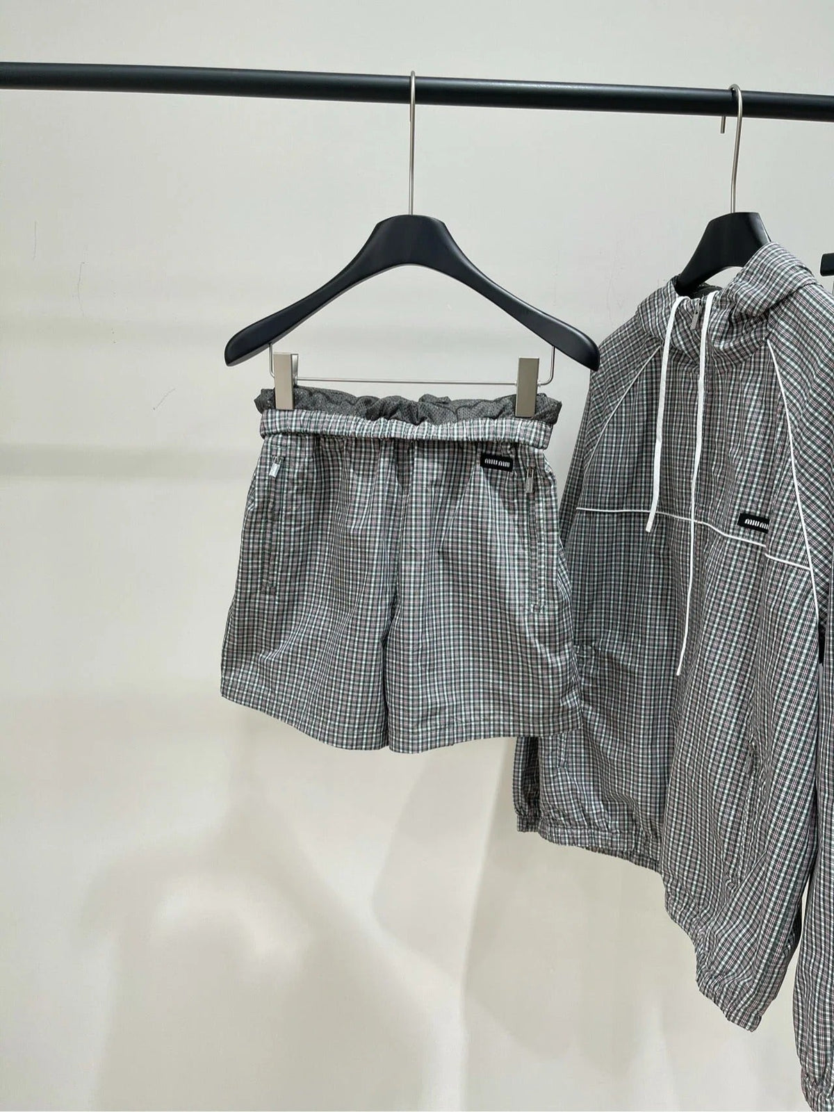 MIUMIU ACTIVEWEAR SET PLAID PATTERN 267917