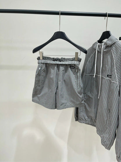 MIUMIU ACTIVEWEAR SET PLAID PATTERN 267917