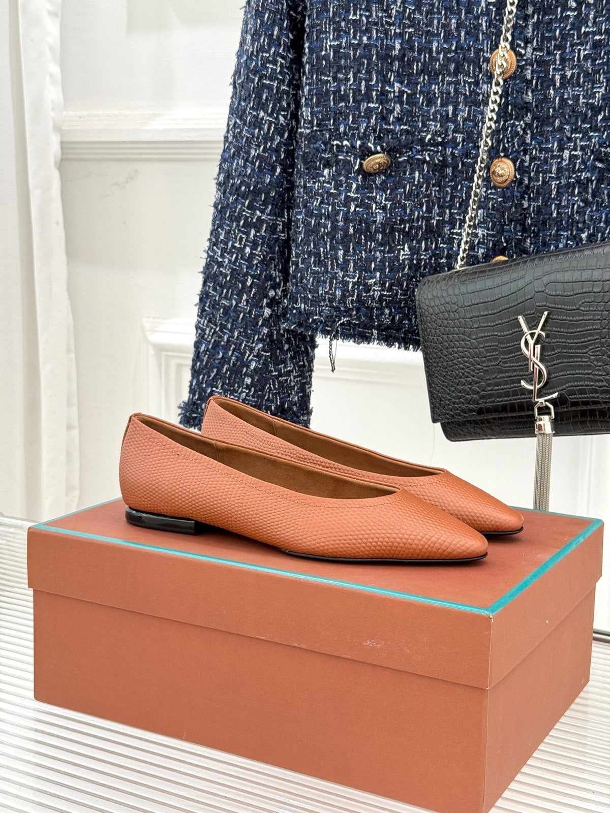 LP Primula Ballet Flat Brown Leather 570695
