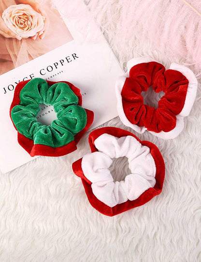 Simple Color Block Velvet Hair Tie