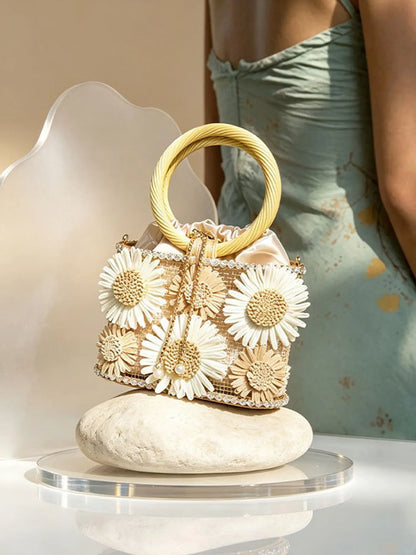 Clara Daisy Rhinestone Handbag