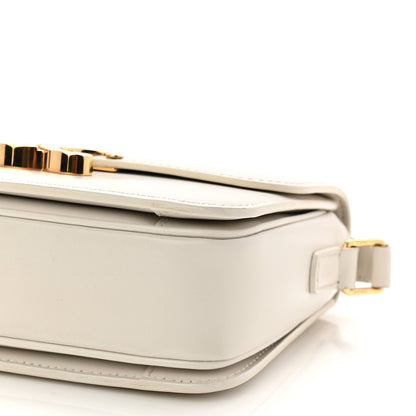 Shiny Calfskin Teen Triomphe Arctic White