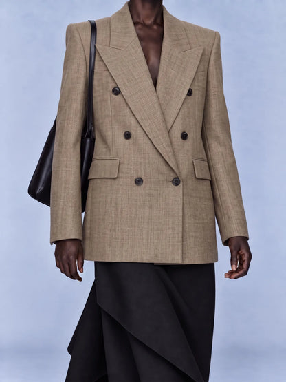 Heidi Double-Breasted Oversized Blazer