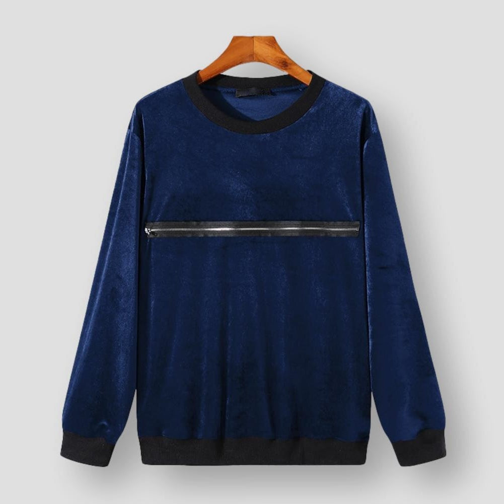 Sky Madrid Jefferson Velvet Sweater