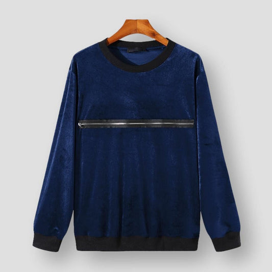 Sky Madrid Jefferson Velvet Sweater