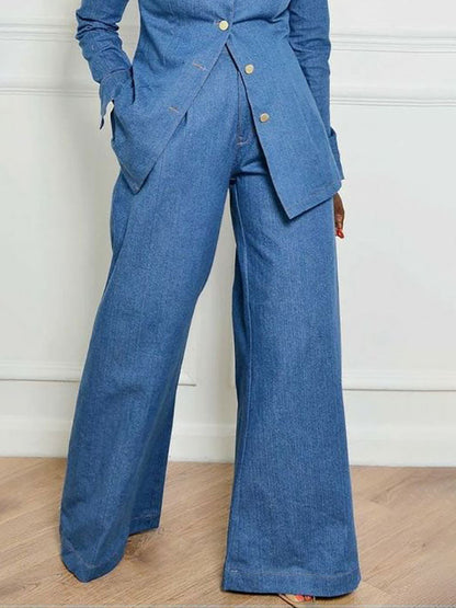 Long Sleeves Loose Buttoned Hollow Lapel Blouses&Shirts Tops