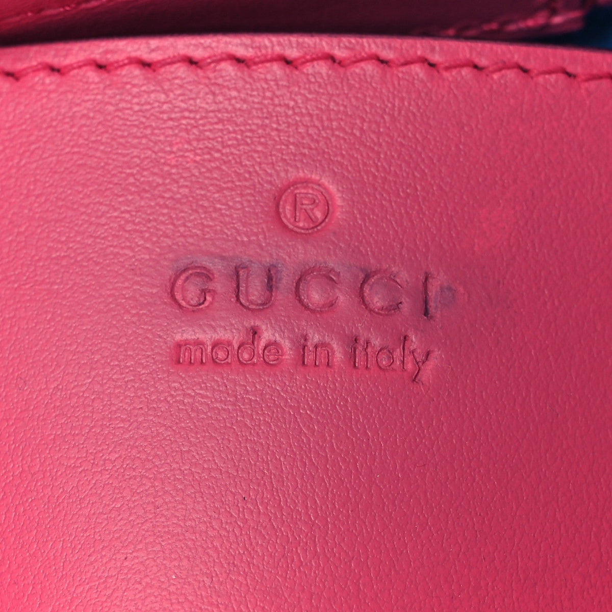 Calfskin GG Tennis Embossed Mini Tote Bag Modern Fuchsia Modern Blue