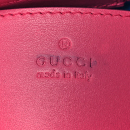 Calfskin GG Tennis Embossed Mini Tote Bag Modern Fuchsia Modern Blue