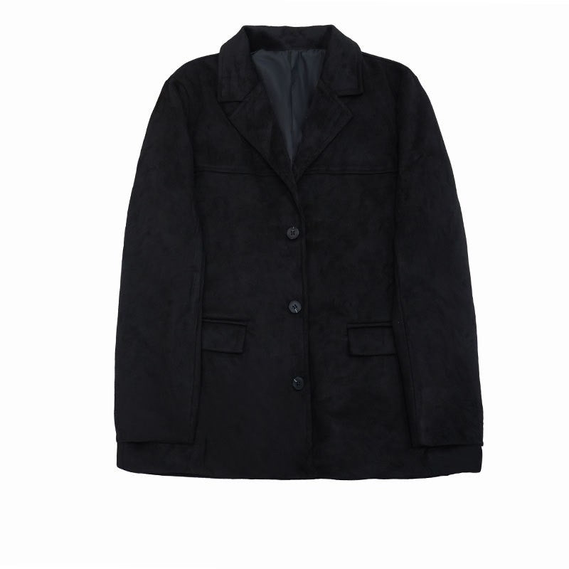 Vintage Loose Fit Long Sleeve Blazer Jacket Coat