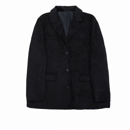 Vintage Loose Fit Long Sleeve Blazer Jacket Coat