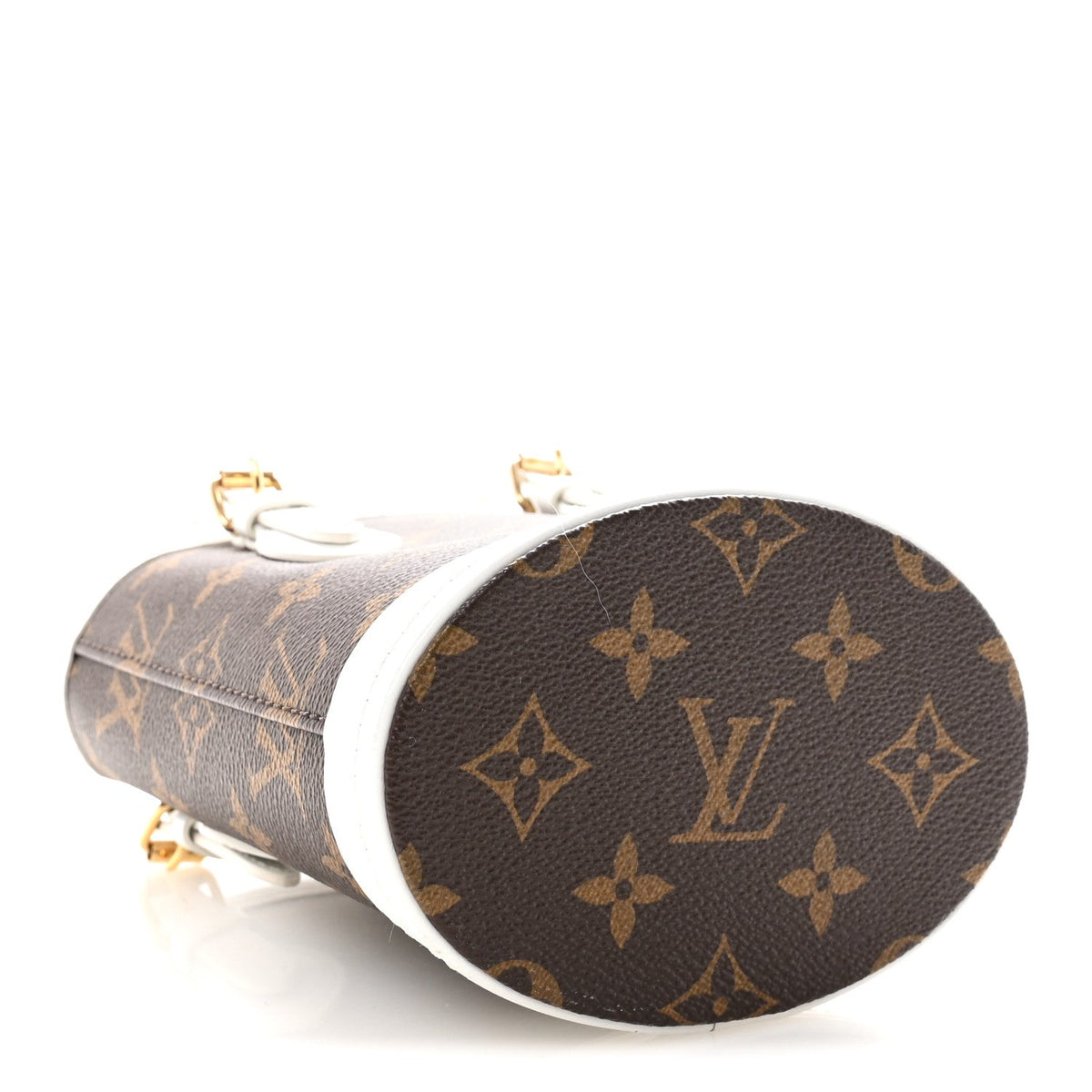 Monogram LV Match Nano Bucket Bag White