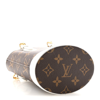 Monogram LV Match Nano Bucket Bag White