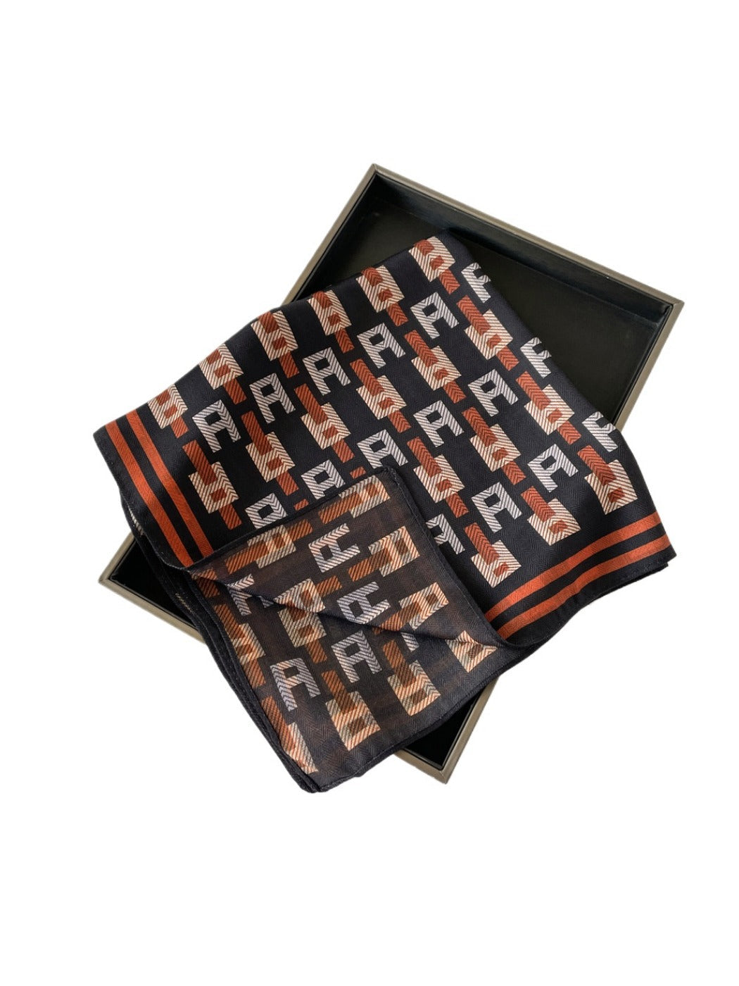 Scarvii - 24" Vintage Elegant Print Square Scarf - 6 Styles
