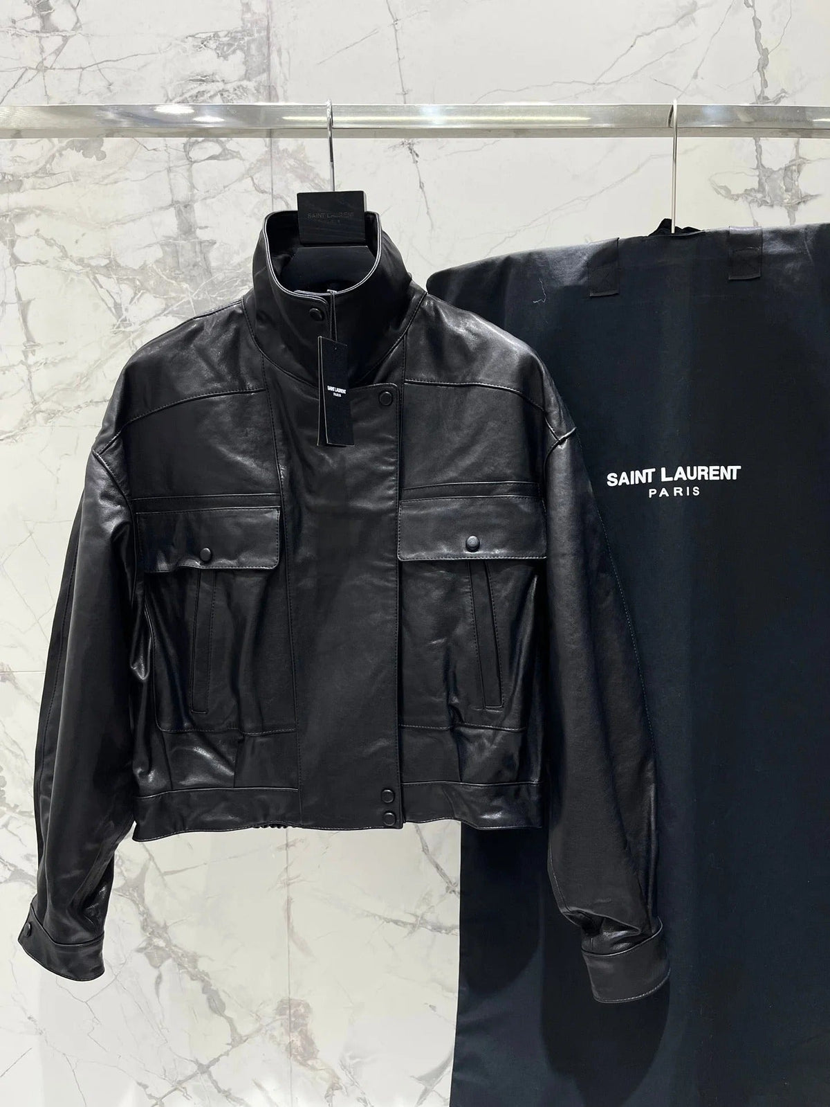 YSL 25S LEATHER JACKET STYLE 169