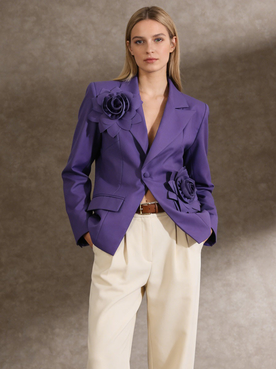 Salma 3D Embellished Blazer