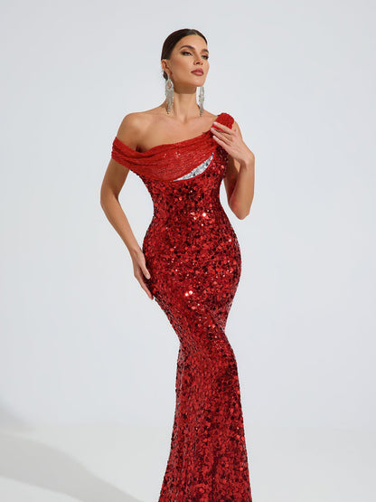 Felicia Sequin Glam Maxi Dress