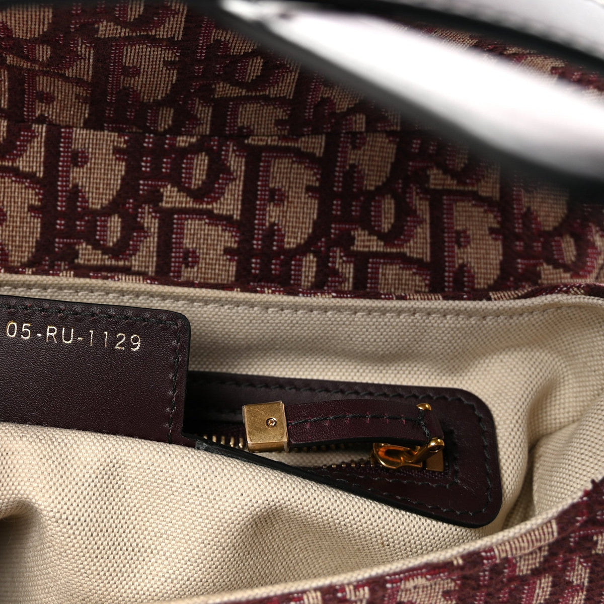 Oblique Saddle Bag Burgundy