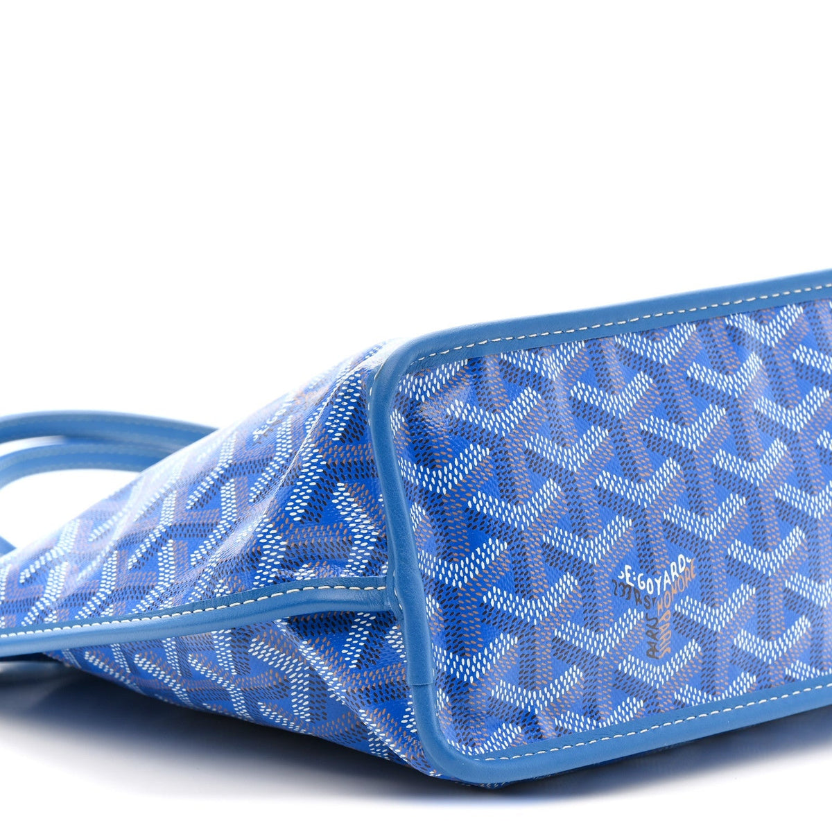 Goyardine Reversible Mini Anjou Sky Blue