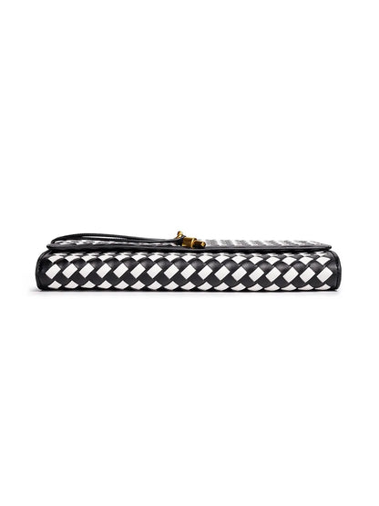 Emilia Woven Soft Leather Evening Bag