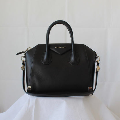 Givenchy Black Leather Small Antigona Satchel