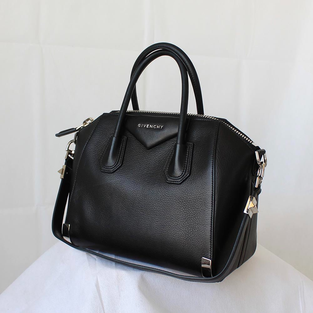 Givenchy Black Leather Small Antigona Satchel
