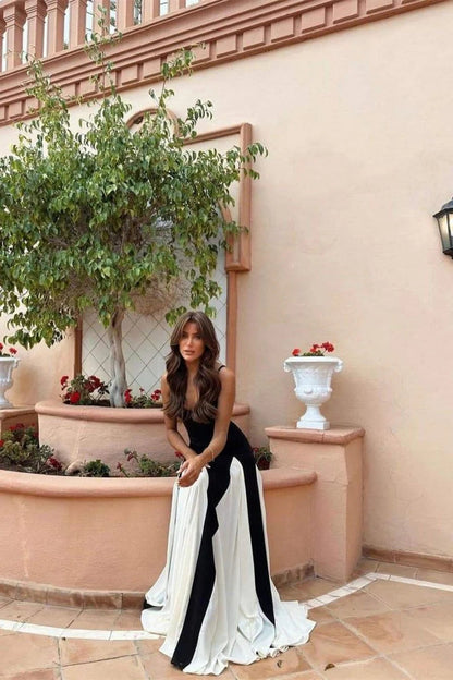 Panelled Tulle Maxi Dress With Aline Silhouette