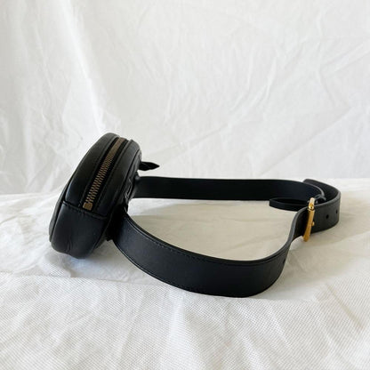 Gucci Black GG Marmont 2.0 Belt Bag