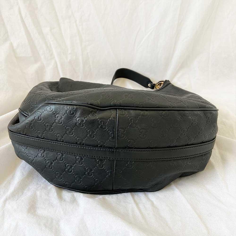 Gucci Black Guccisima Shoulder Bag