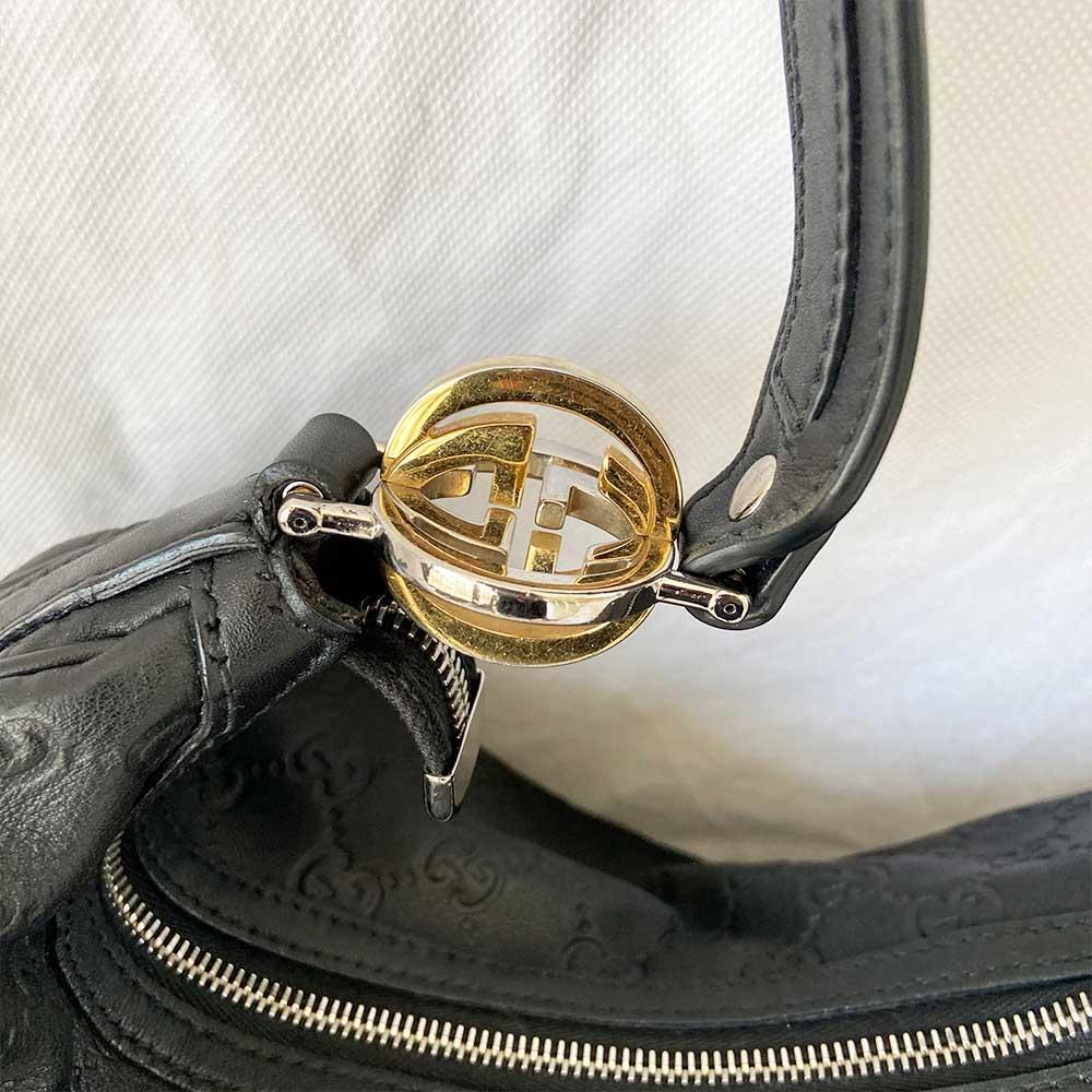 Gucci Black Guccisima Shoulder Bag