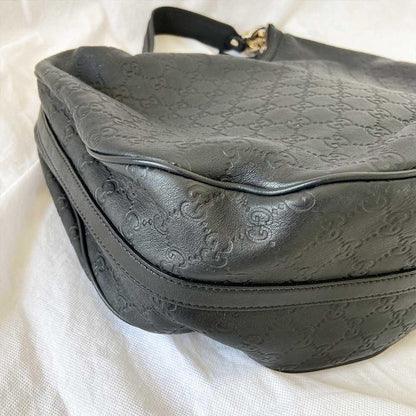 Gucci Black Guccisima Shoulder Bag