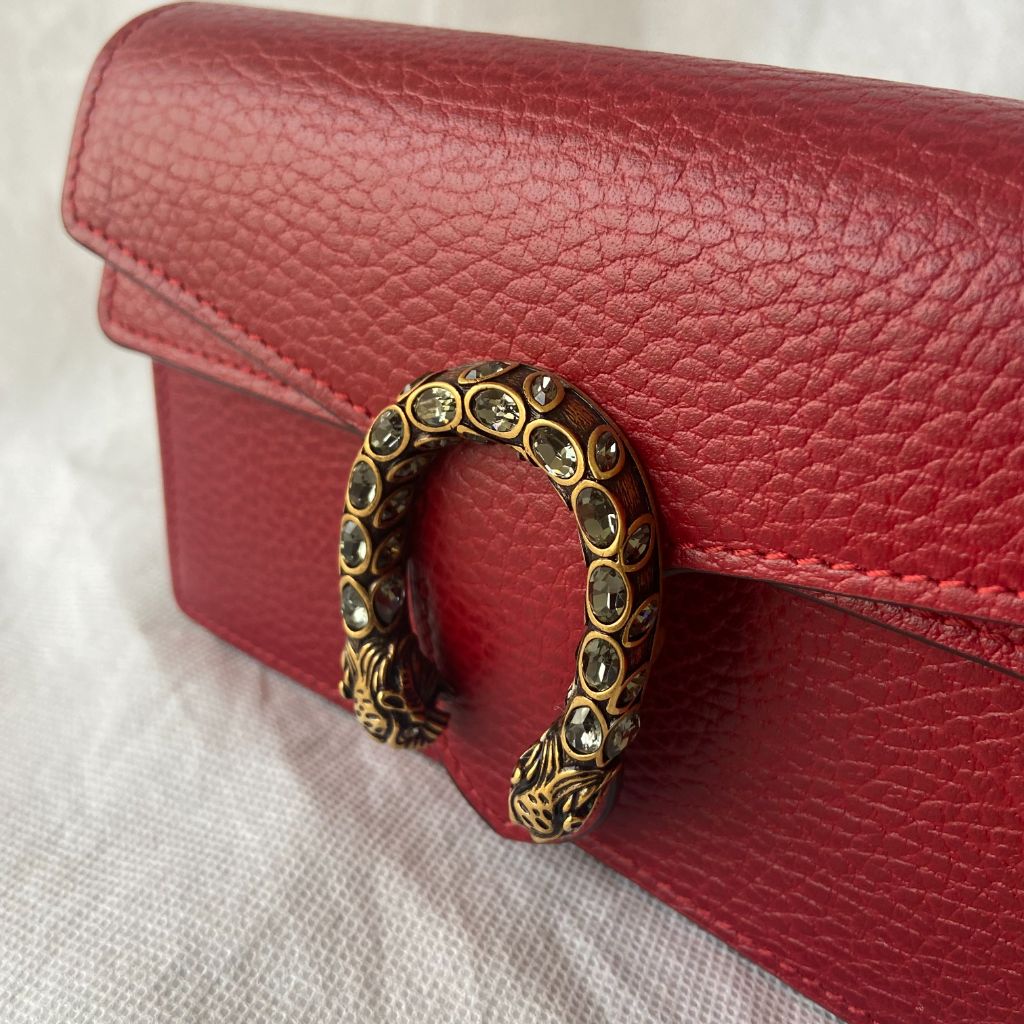 Gucci Dionysus leather super mini bag