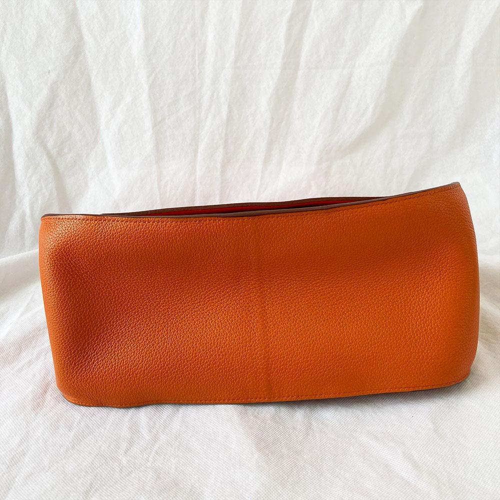 Hermès Orange Taurillon Clemence Leather Jypsiere 31