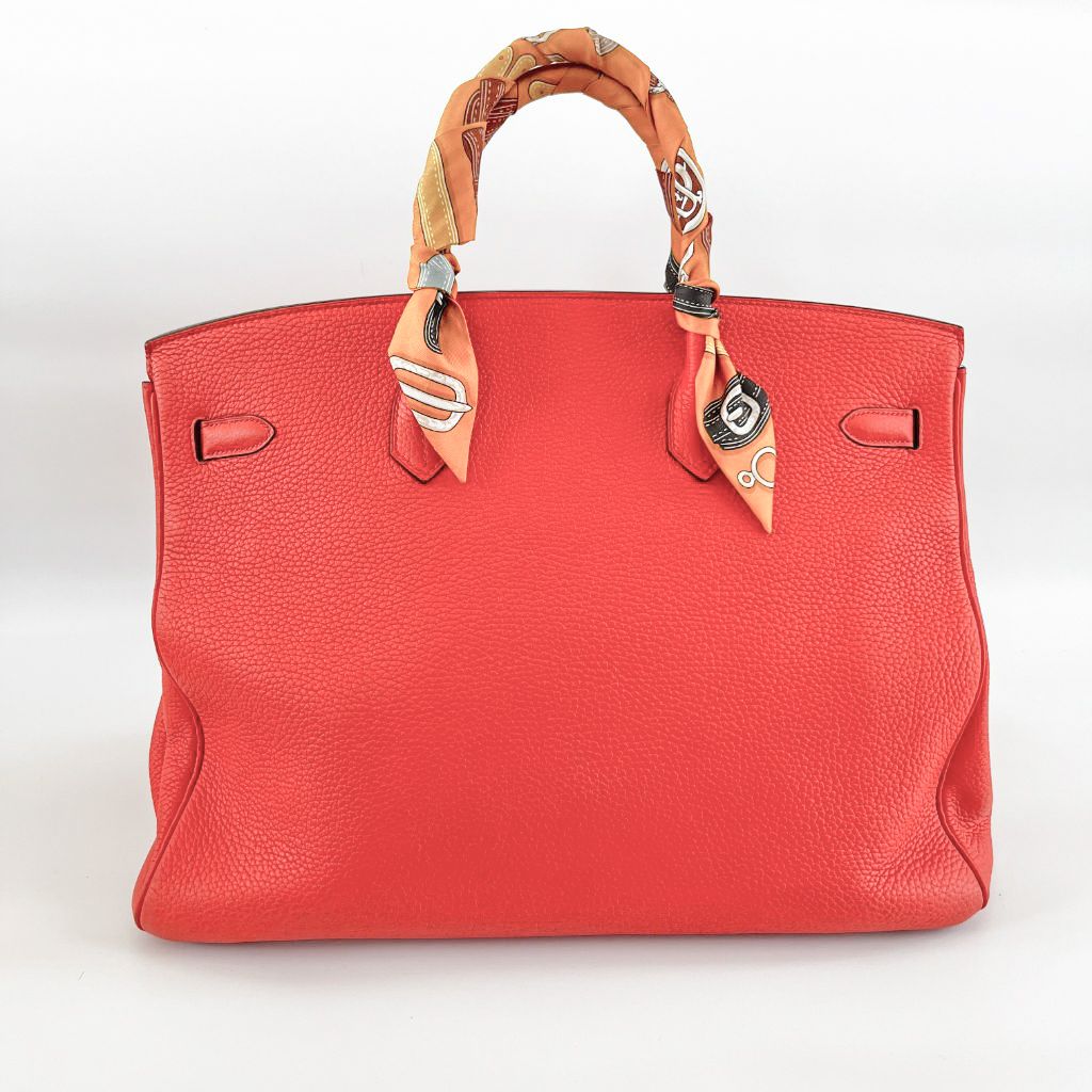Hermès Orange Togo Leather with Gold Hardware Birkin 40 Bag