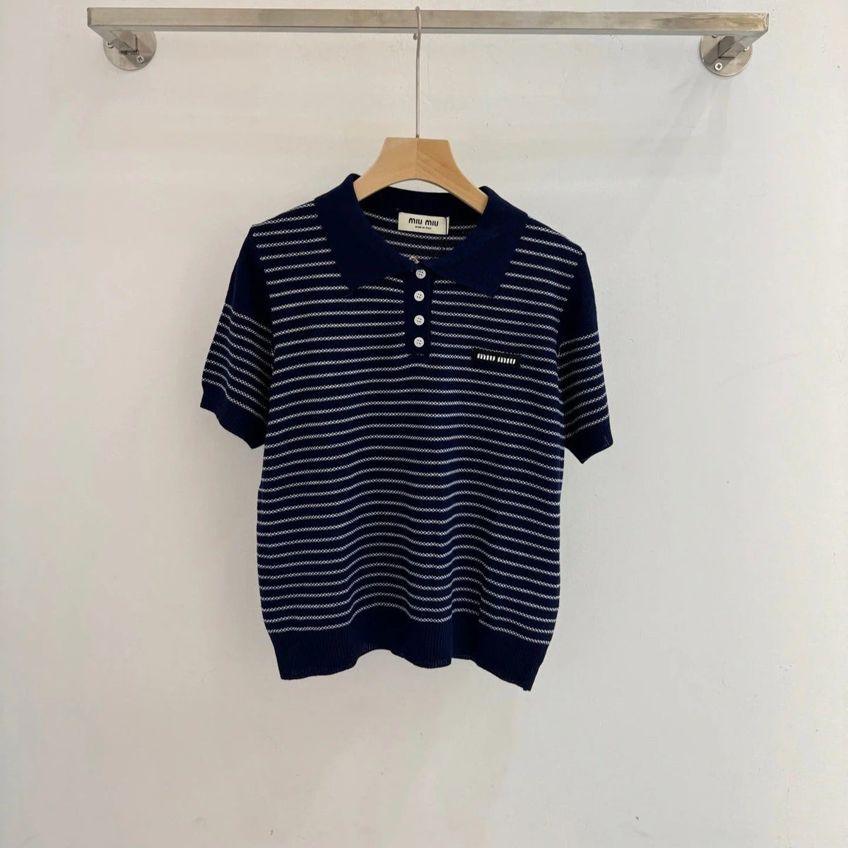 MIUMIU KNIT POLO SHIRT STYLE 392