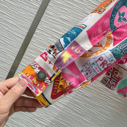 LV 25 Cheerful Pattern Jacket Mulicolor Polyester Cotton
