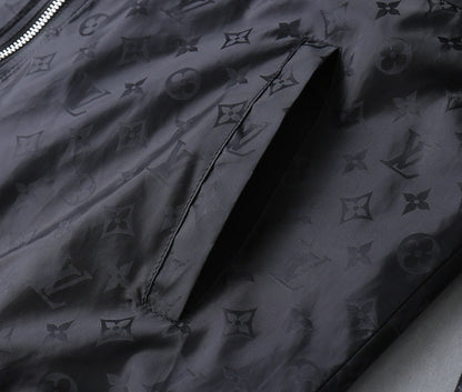 LV HOODED JACKET BLACK 238987