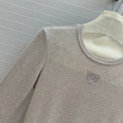 Loewe Long-sleeve T-shirt Gray Lyocell