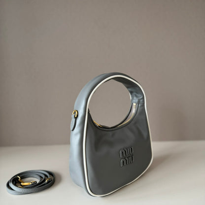 MiuMiu Wander Crescent Bag 22cm Leather