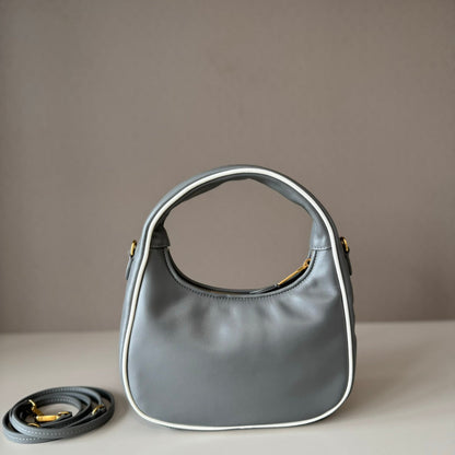 MiuMiu Wander Crescent Bag 22cm Leather