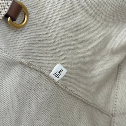MiuMiu bucket bag 22.5cm white brown denim