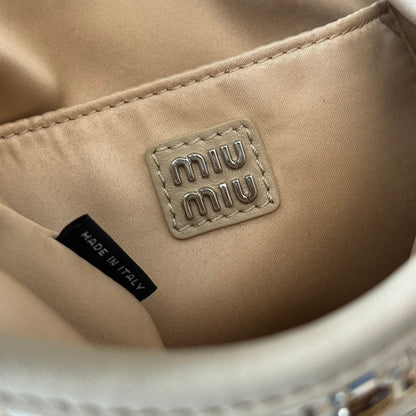 MiuMiu small diamond bag 20cm leather