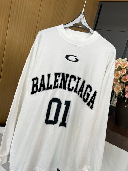 Balenciaga 25 Sweater White Cotton 0056