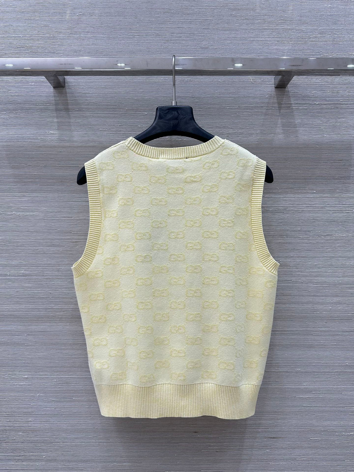 Gucci 25 Vest Top Yellow Cotton