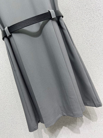 MIUMIU SLEEVELESS DRESS WITH BELT STYLE 64