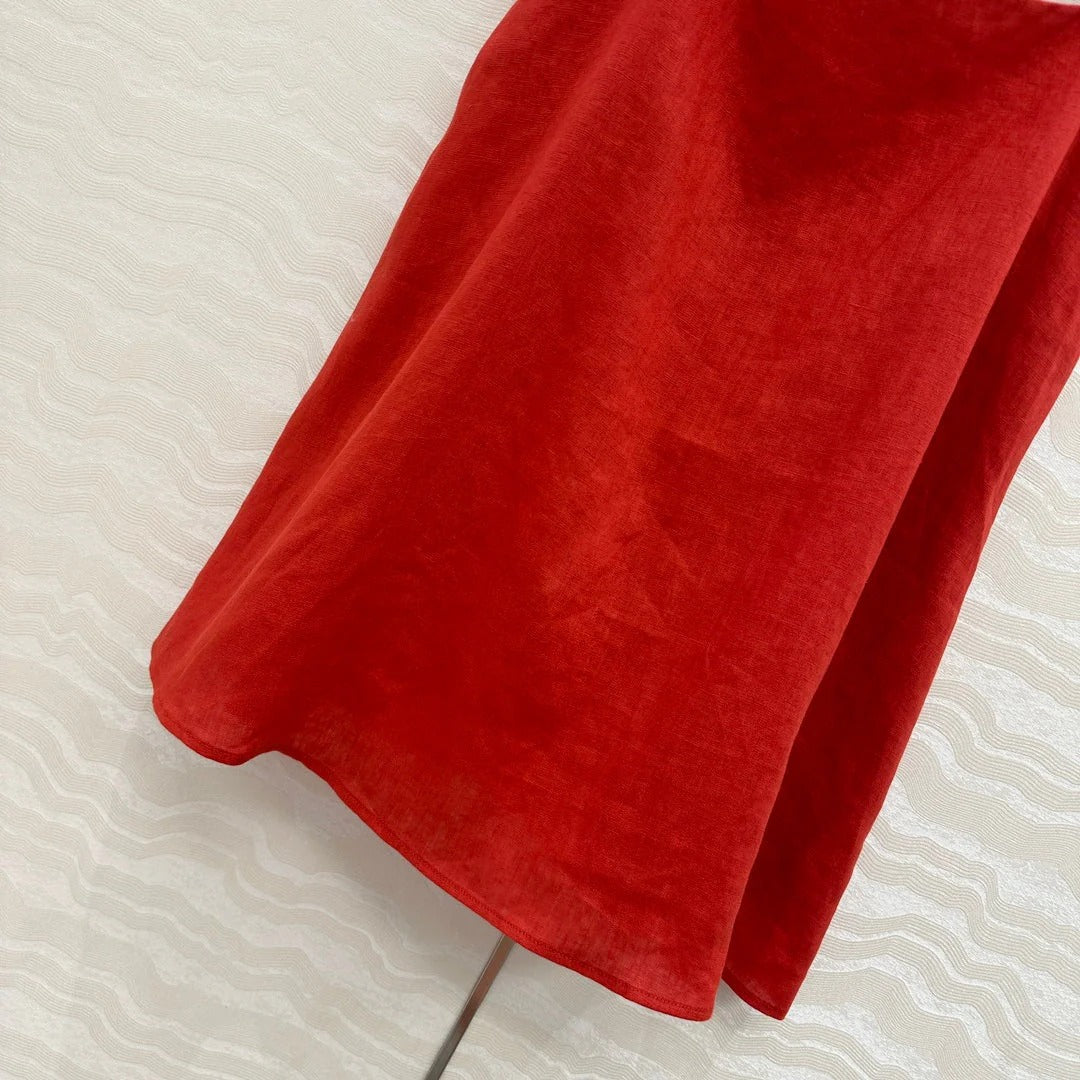 LP LINEN HALTER TOP 272241