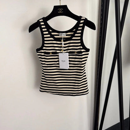 CELINE 25S STRIPED TANK TOP 0115